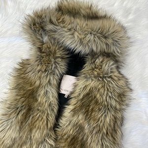 Sunday best faux fur vest